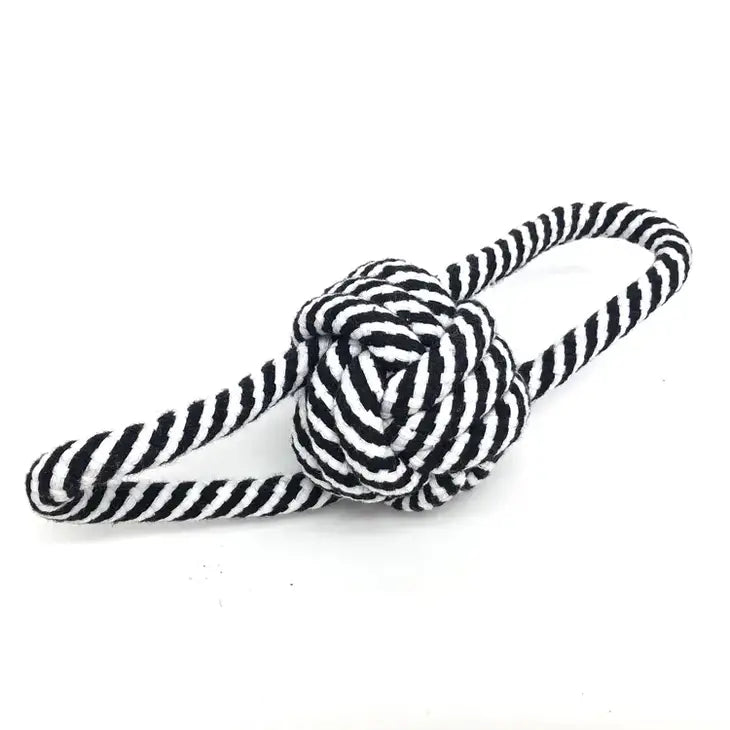 Rope Tug Toy - Striped & Knotted